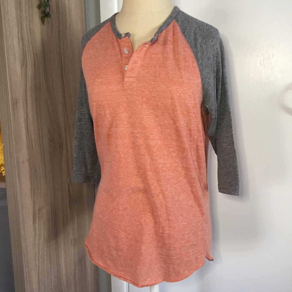 ALTERNATIVE EARTH Baseball Tee Relaxed Heathered